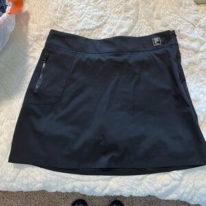 Fila Women's Black Athletic Skort with Zip Pocket